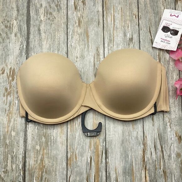 Women’s Maidenform Stay Put Strapless Push Up Underwire Bra Size  40C - Picture 1 of 7